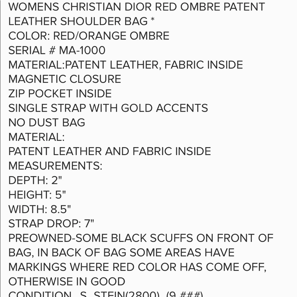 Christian Dior 💯Authentic Malice red shoulder bag - Picture 8 of 8